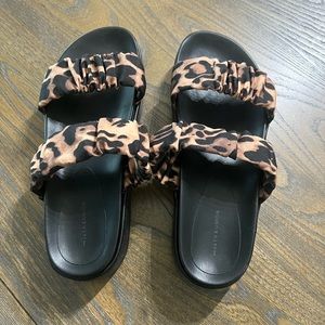 14th & Union Womens cheetah sandals- Size 7.5